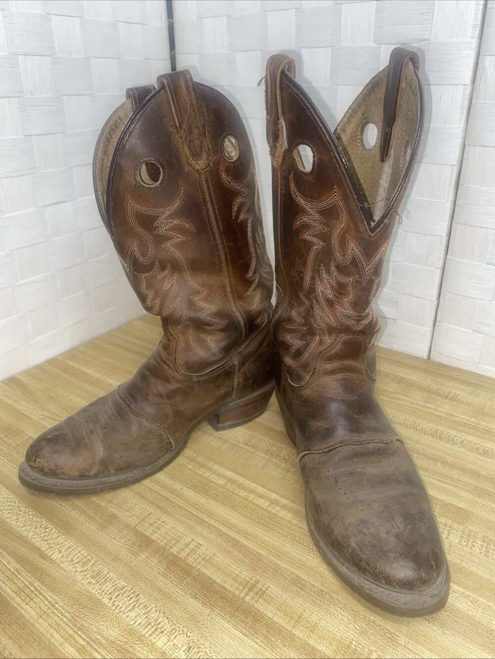 DOUBLE H DH5159 Ultra Gel Ice Buckaroo Boots Women’s Sz 8.5M Western Cowboy Work